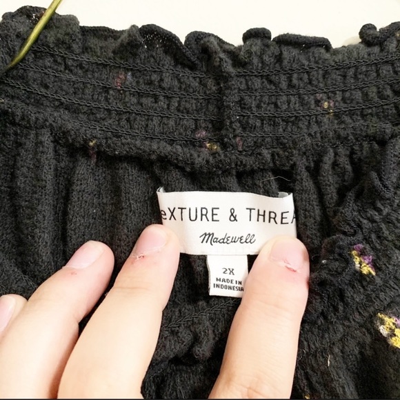 Madewell Texture & Thread Mock Neck Top - Picture 6 of 8